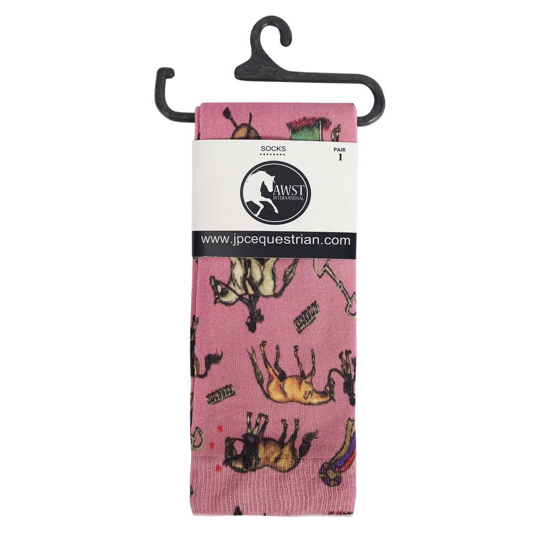 AWST Intl - Wholesale Socks - Kids - AWST Int'l Children's Lila Hunter Ponies Socks4