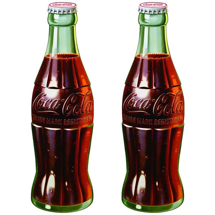 Coca-Cola 1940s Style Contour Bottle Wall Decal for wholesale by RetroPlanet