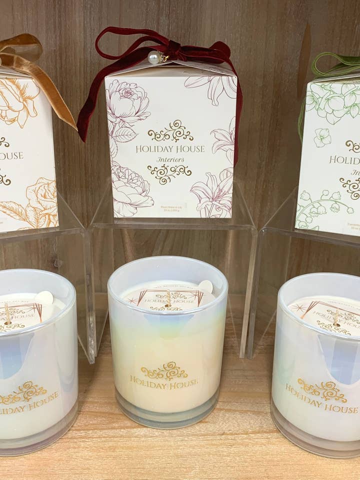Floral Gift Boxed Candle Set for wholesale by Holiday House Interiors
