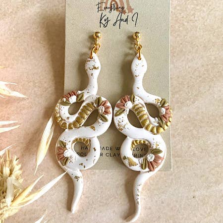Everything Ky and I - Wholesale Dangle earrings - Desert a Clay Snakes