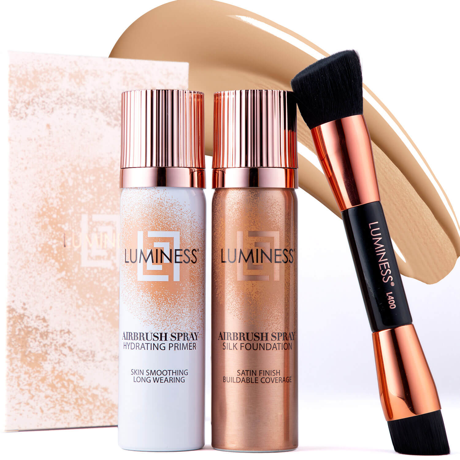 LUMINESS - Wholesale Face Makeup Primer - Airbrush Spray Silk Foundation Starter Kit1