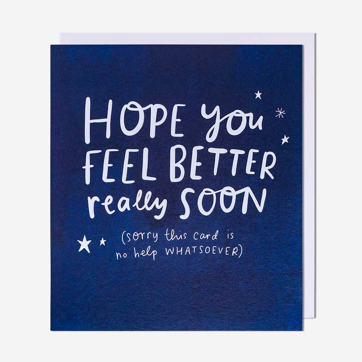 Hope You Feel Better Really Soon Stars Get Well Soon Card for wholesale by Pigment Productions Ltd