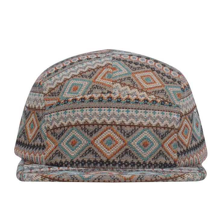 HatPhile Multi-Color Jacquard 5-Panel Hat – Vibrant and Unique Designs for wholesale by HATPHILE