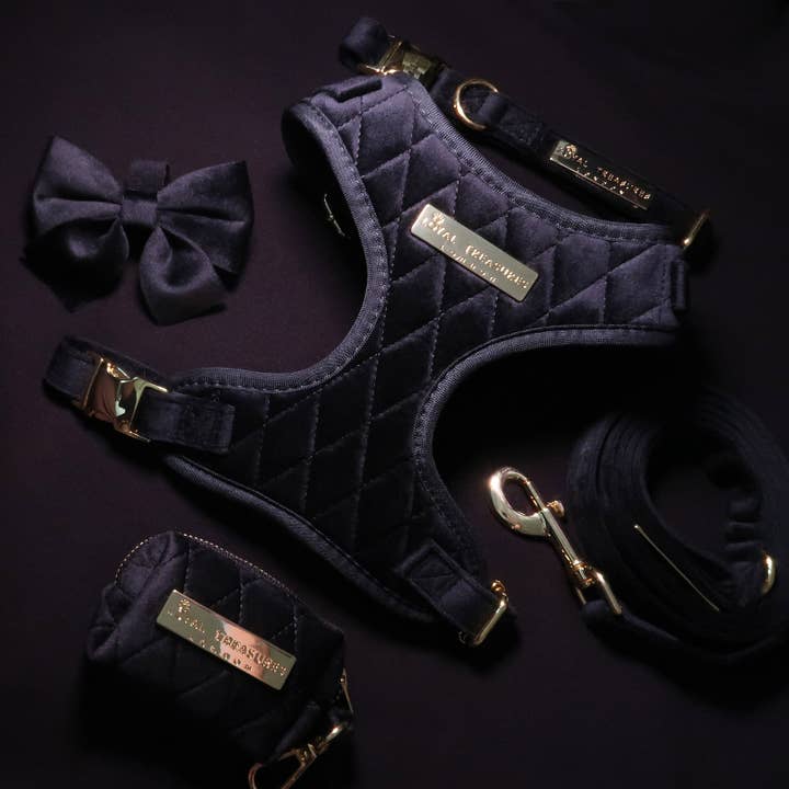 Boujee Black Velvet Harness - Build Your Own Harness Bundle for wholesale by Loyal Treasures