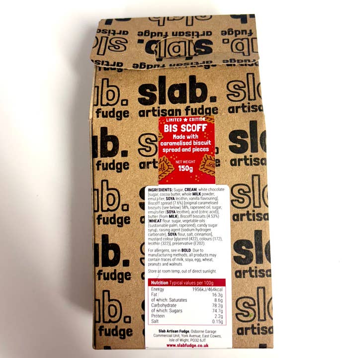 Slab Artisan Fudge - Wholesale Fudge - Bis Scoff Fudge Gift Carton1