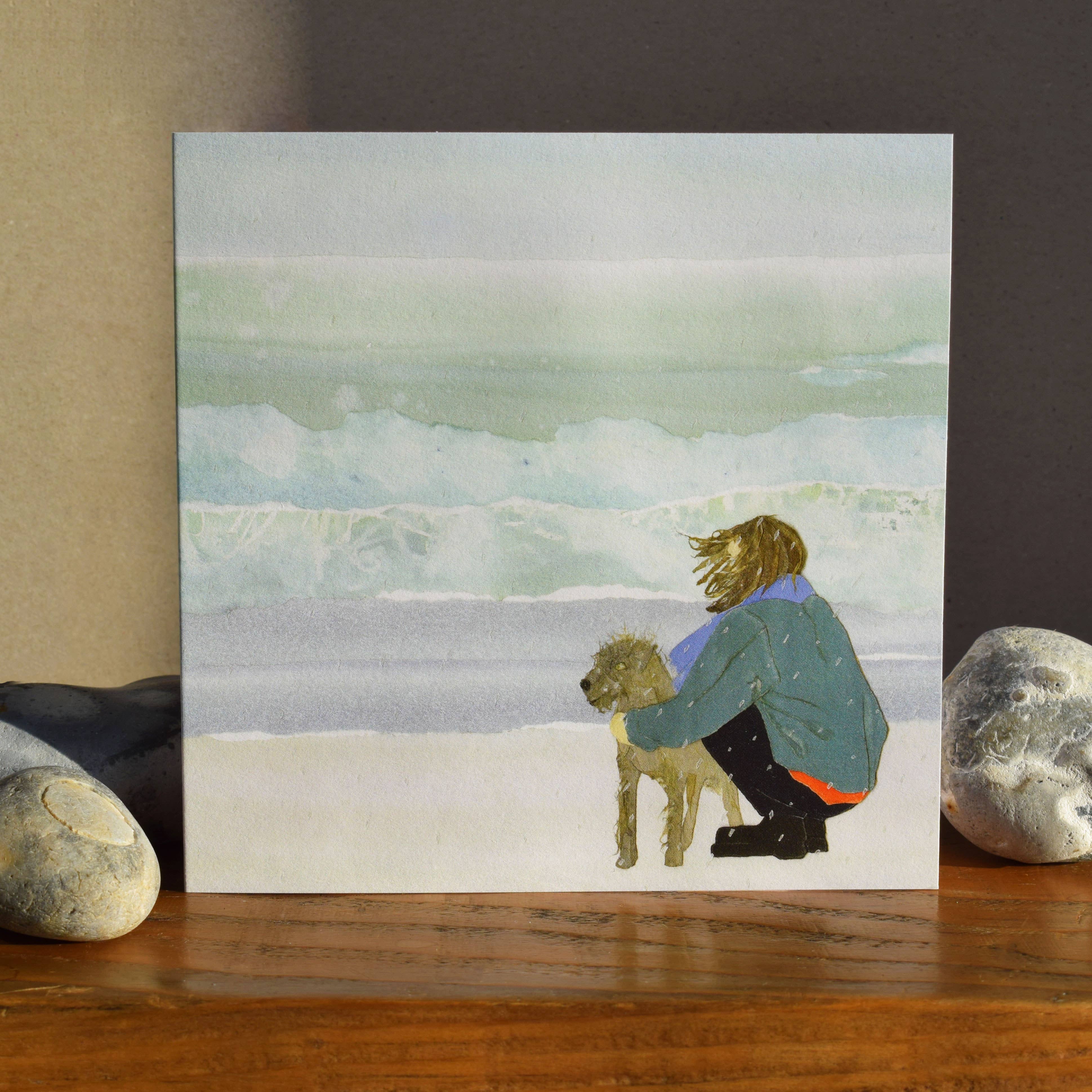 Windsock Press – wholesale Everyday greeting card – Sea dog (coastal/seaside card)1