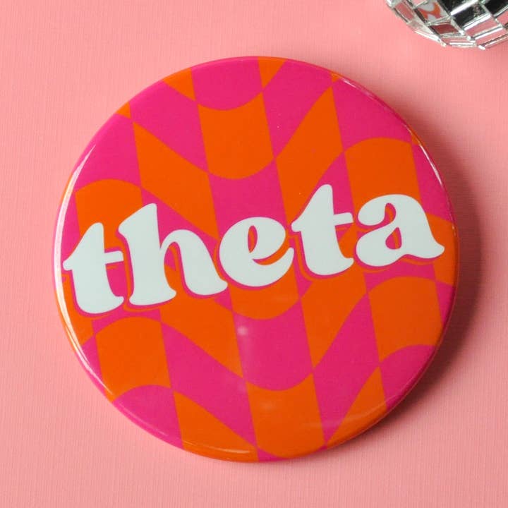 Tailgated Co. - Wholesale Lapel Pin/Button - Kappa Alpha Theta Checkered Button0