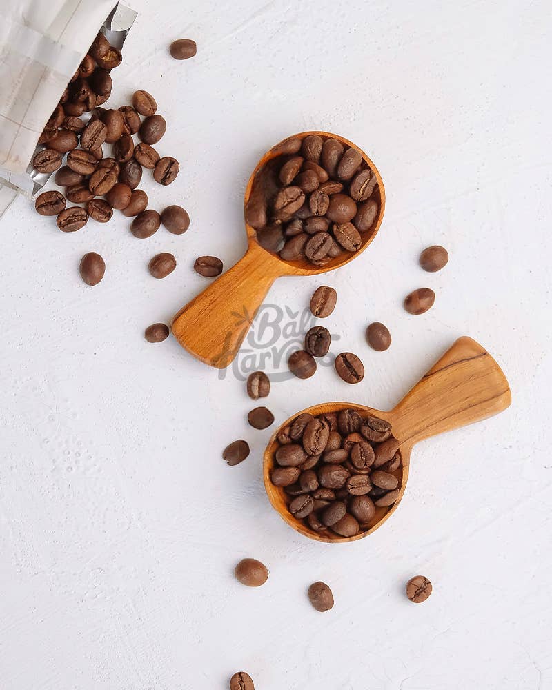 Bali Harvest - Wholesale Measuring spoon - Teak Wooden Scoop - Flour Coffee Spice Sugar Measuring Spoon0