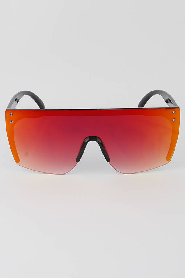 MIX COLOR Modern Reflective Shield Sunglasses for wholesale on Faire3