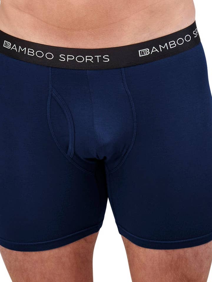 Bamboo Sports - Wholesale Underwear – Men's - Men's 4" Inseam Bamboo Rayon Boxer Briefs - 4 Pack9