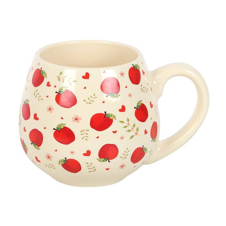 Something Different Wholesale - Vente Tasse à café - Tasse ronde en céramique décorée de pommes3