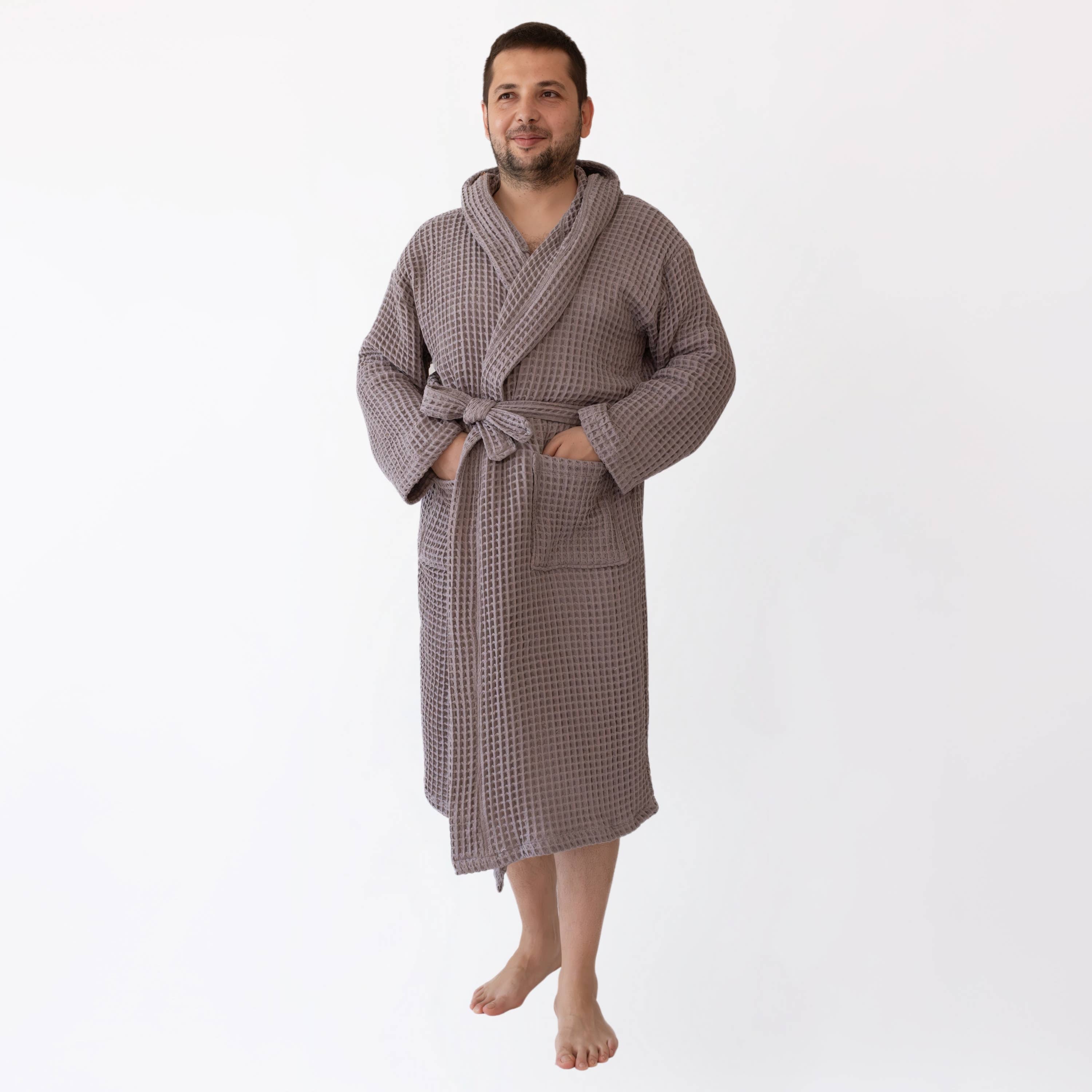 Vivamaison – Engroshandel Morgenkåbe - Unisex – Premium Vaflet Bomuld Badekåbe, Unisex Spa Komfort120