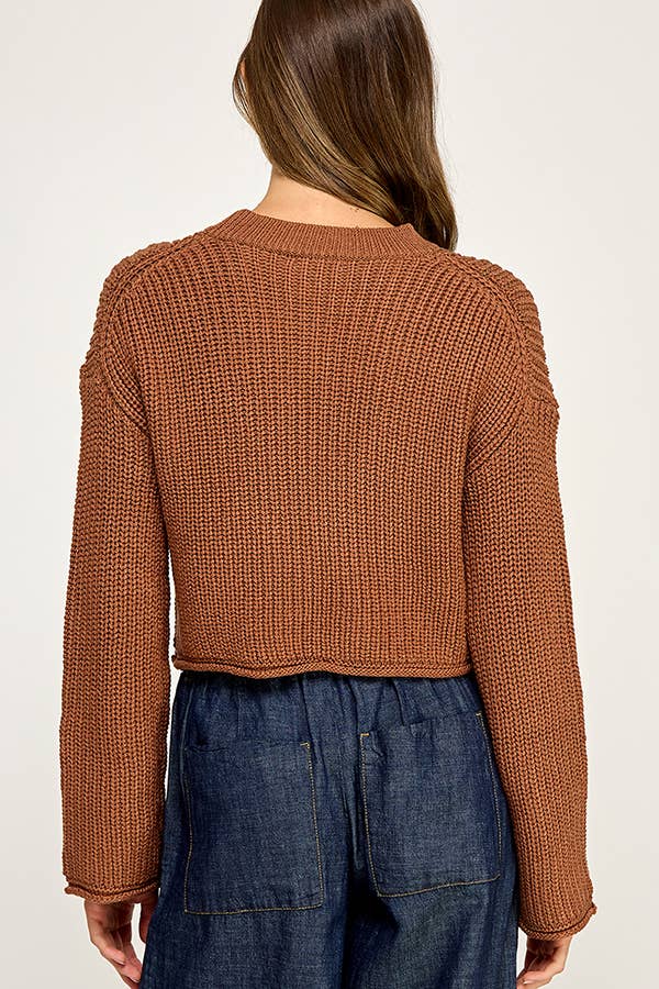 Miss Love - Wholesale Knit Sweater - Women's - WAFFLE KNIT SWEATER37