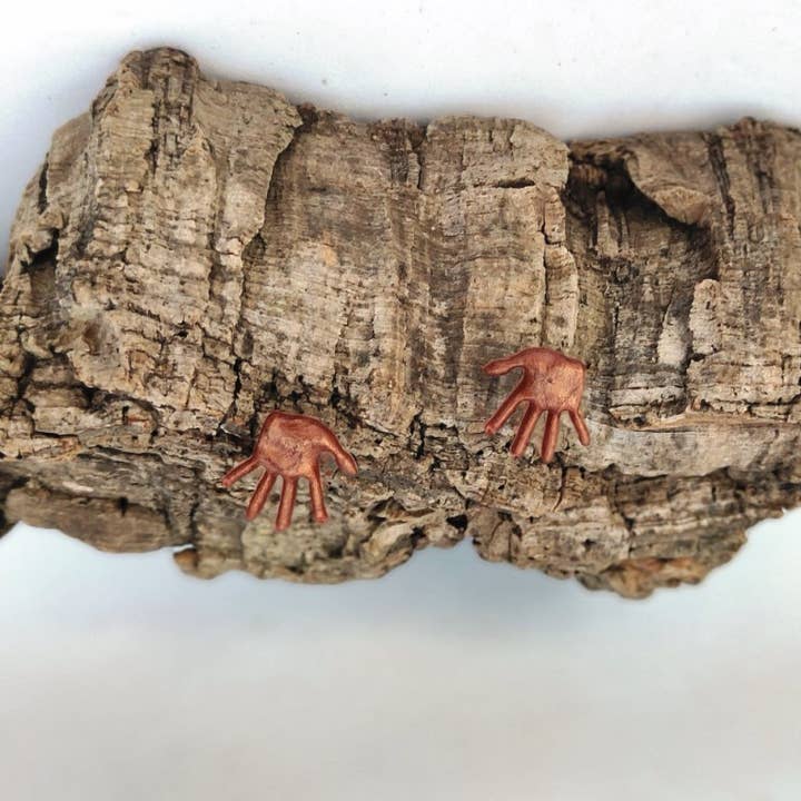 Boucles d'oreilles main P0074 pour la vente par Resinartesania