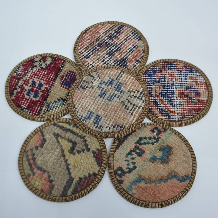 Antik Tæppedesign Køkken Drikkeunderlag for engroshandel hos Kilim Pillow Decors