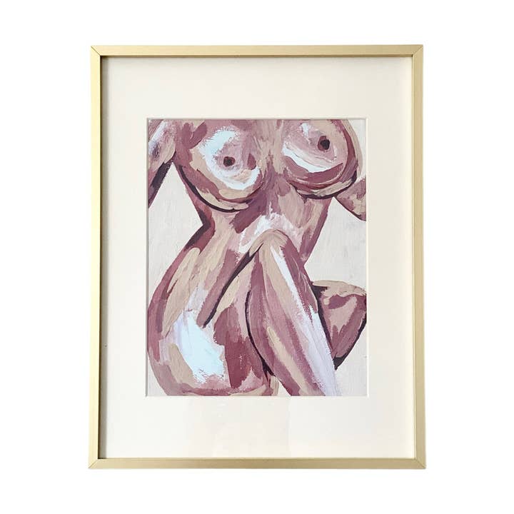 Charley Taylor Art – wholesale Art print – Figurative Nude Art Print ‘Blushing’