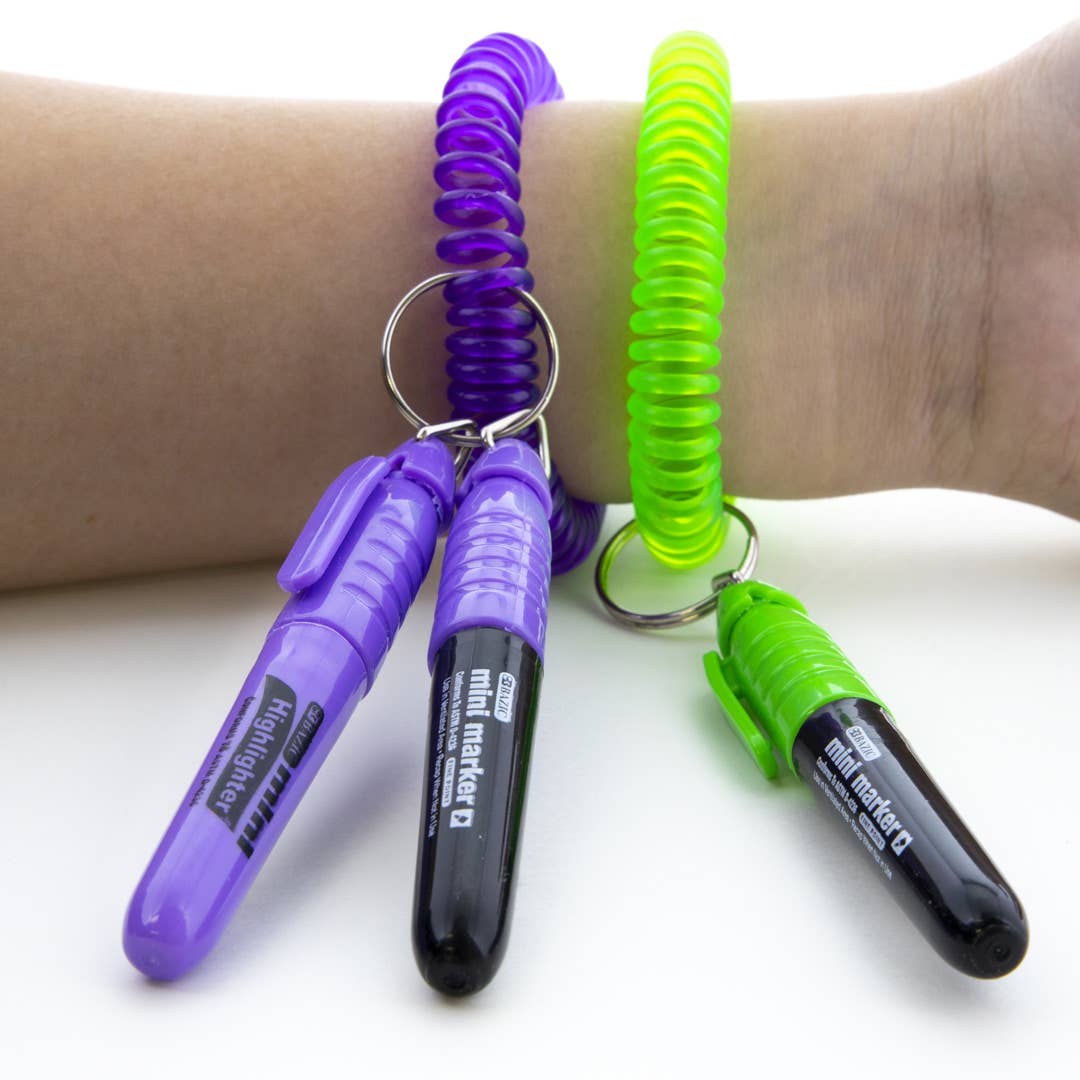 BAZIC Products - Wholesale Keychain - Unisex - Wrist Coil w/ Key Holder (2/Pack)6