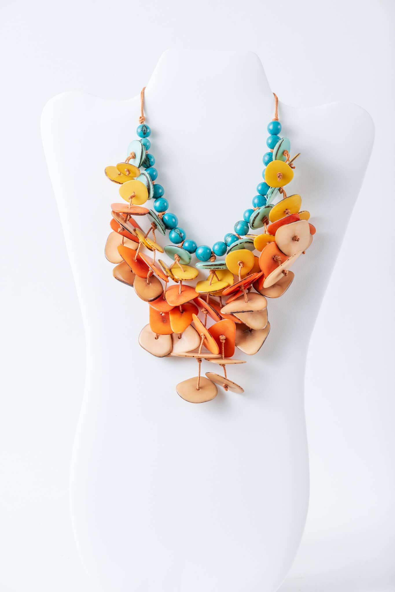 TaguArtsy - Wholesale Pendant/Charm Necklace - Ivy cascading tagua necklace Assorted Colors4