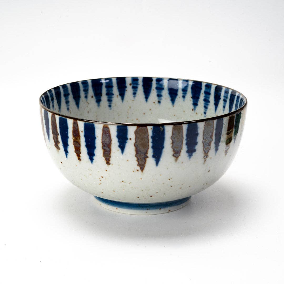 Urban Tokyo - Wholesale Bowl - Fuchitokusa 19oz 6.25"Dia x 3.25"H Porcelain Donburi Medium Bowl JP (4/48)4