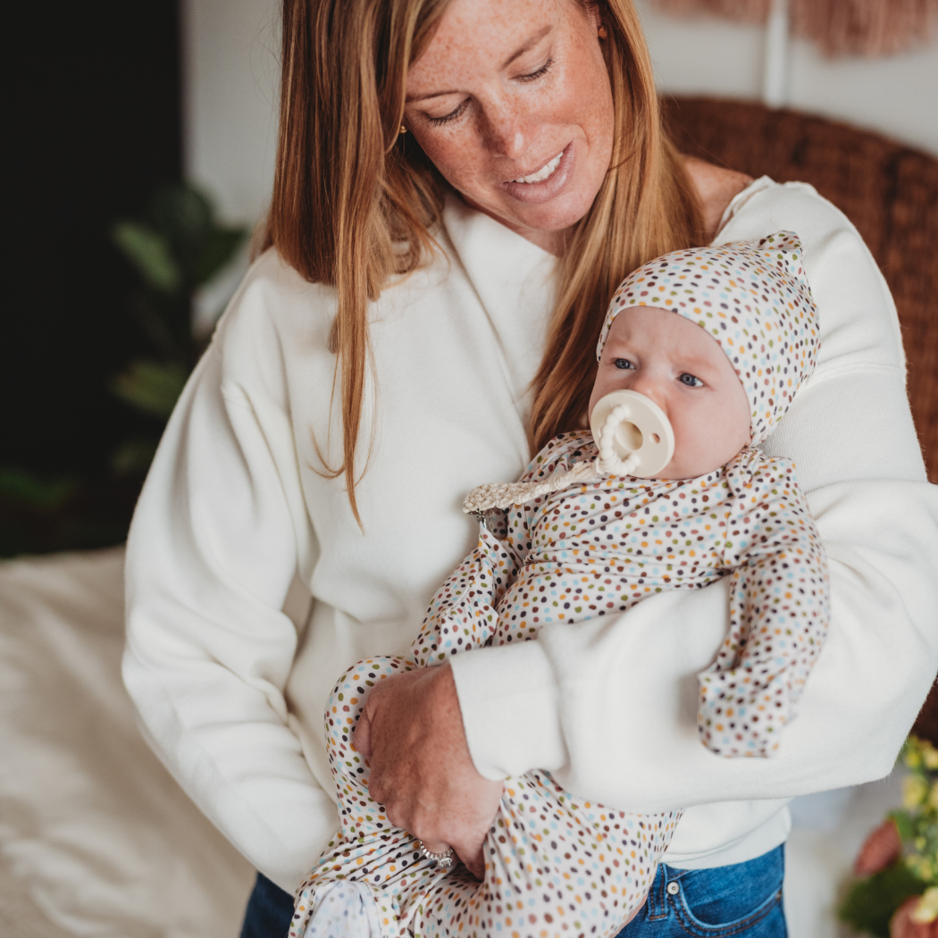 Shedo Lane - Wholesale Swaddle Set - Baby - Dappled Dot Bamboo Baby Swaddle 3 Piece Set8