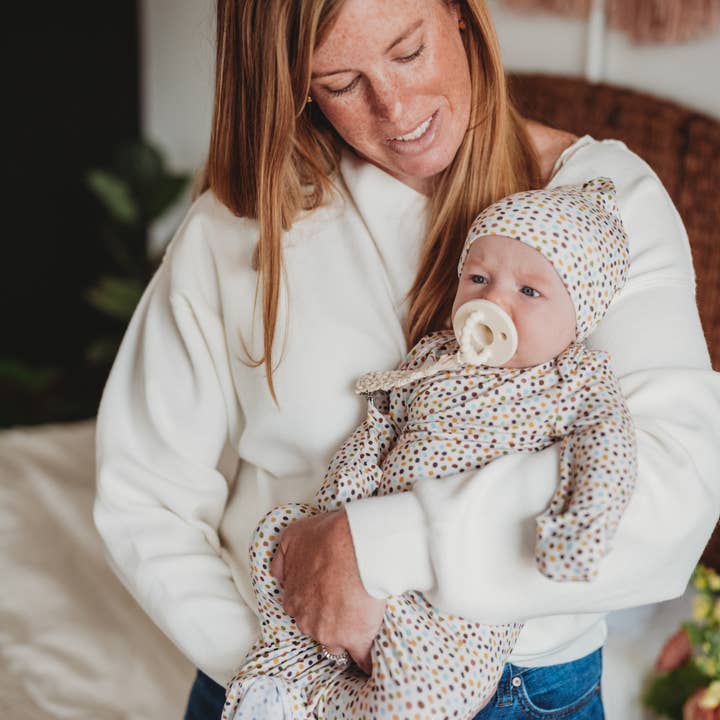 Shedo Lane - Wholesale Swaddle Set - Baby - Dappled Dot Bamboo Baby Swaddle 3 Piece Set8