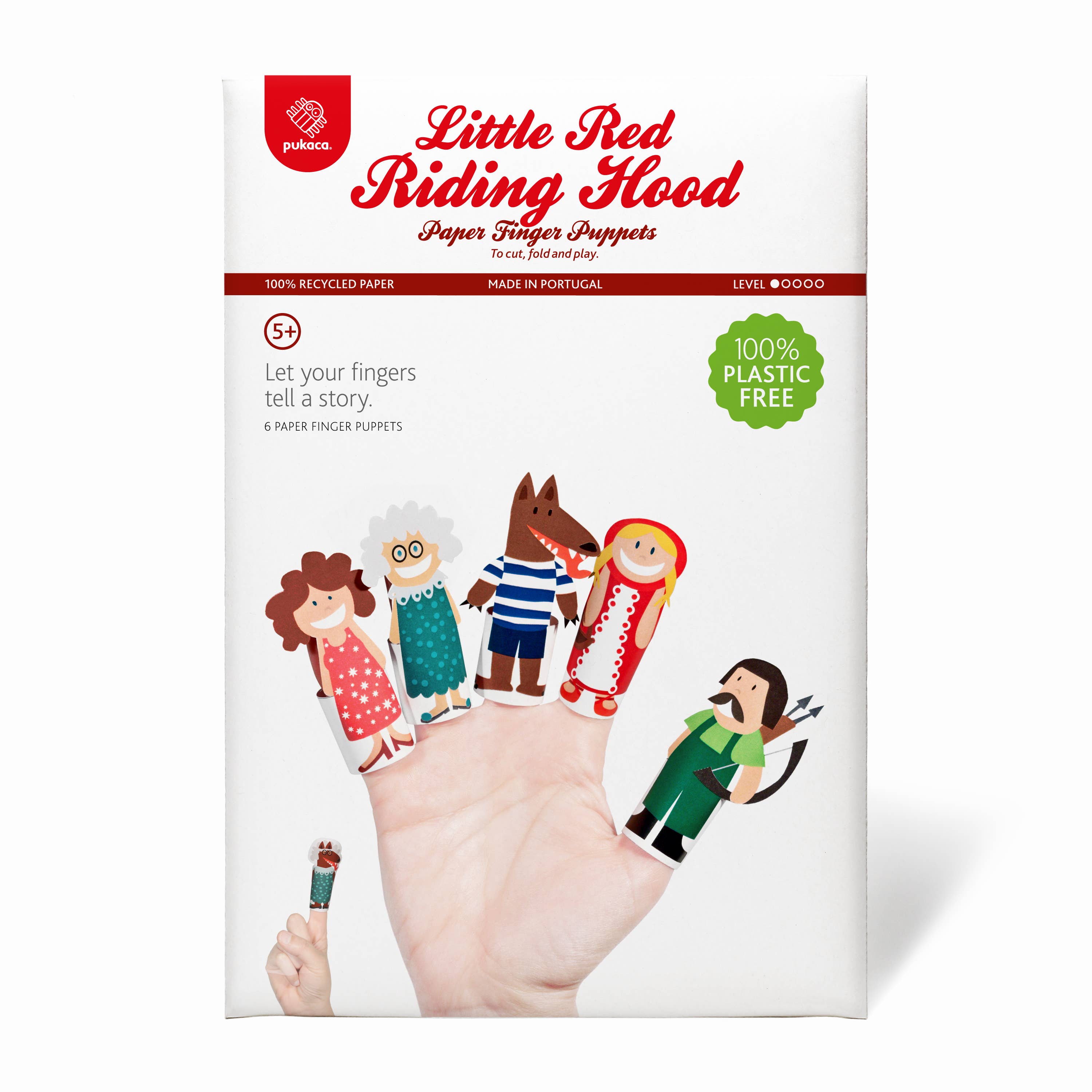 pukaca - Wholesale Finger Puppet - Kids & Baby - Little Red Riding Hood Paper Finger Puppets2