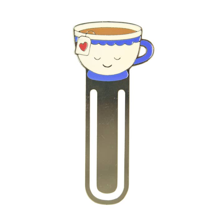 Cup of Tea Metal Bookmark for wholesale by Sass & Belle Europe