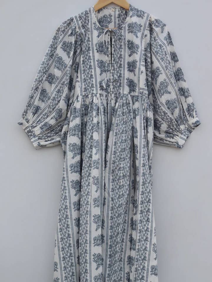 Indian Soft Cotton Animal Print Summer Dress Night Midi Girl for wholesale by bhavnas boutique