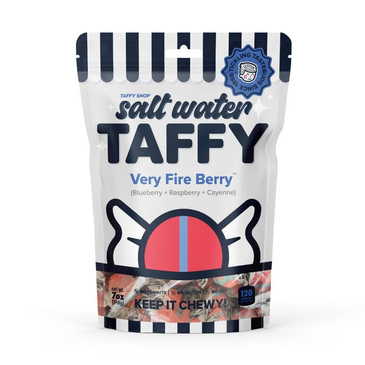 Taffy Très Feu Baie™ (Myrtille+Framboise+Cayenne) pour la vente par Taffy Shop
