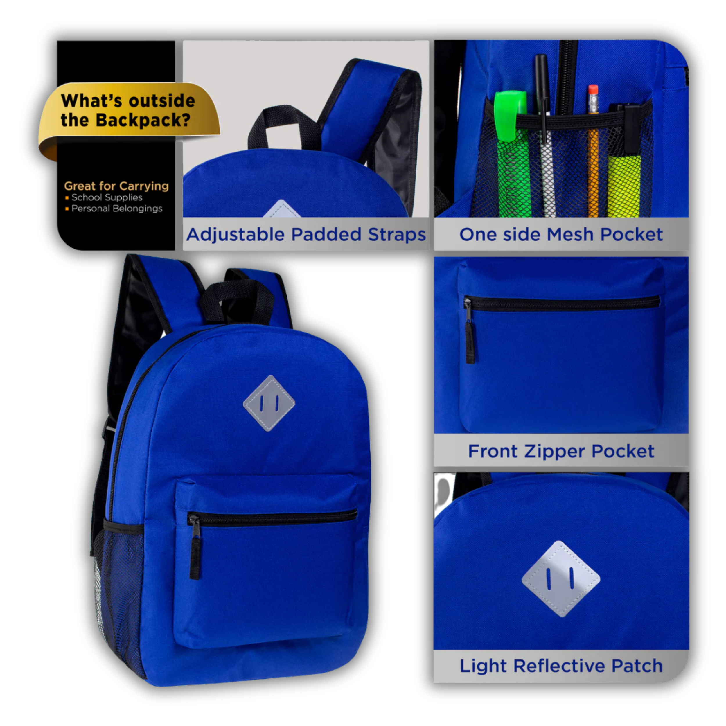 JSBlueRidge Toys - Wholesale Backpack - Kids - Premium Backpacks With 16 Pcs Supply Kit- Back To School3