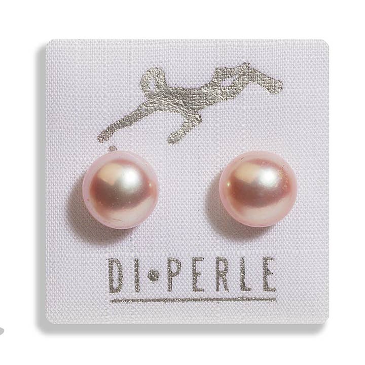 Pärlemorörhängen | 8 - 9 mm | naturlig färg | 585 för wholesale av Di Perle GmbH