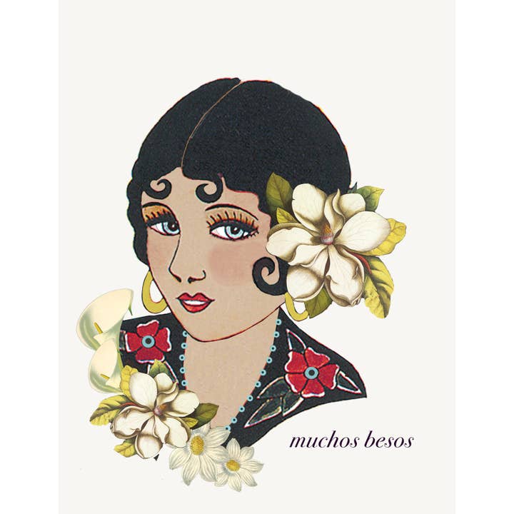 P. Flynn Design / Phun House - Wholesale Valentine's Day Card - Muchos Besos A2 greeting card