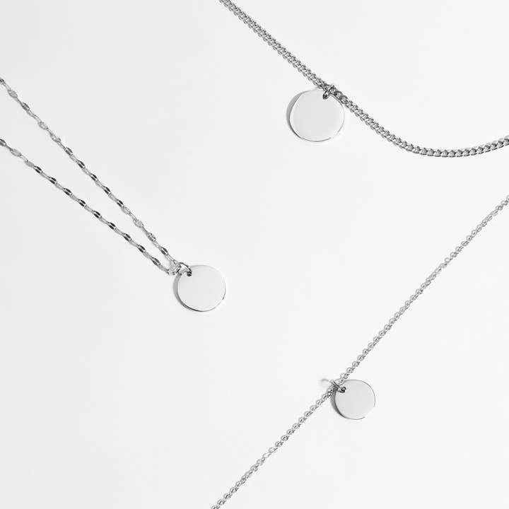 WJW - Wholesale Individual Charm/Pendant - Engravable Circle Charms for Necklaces3