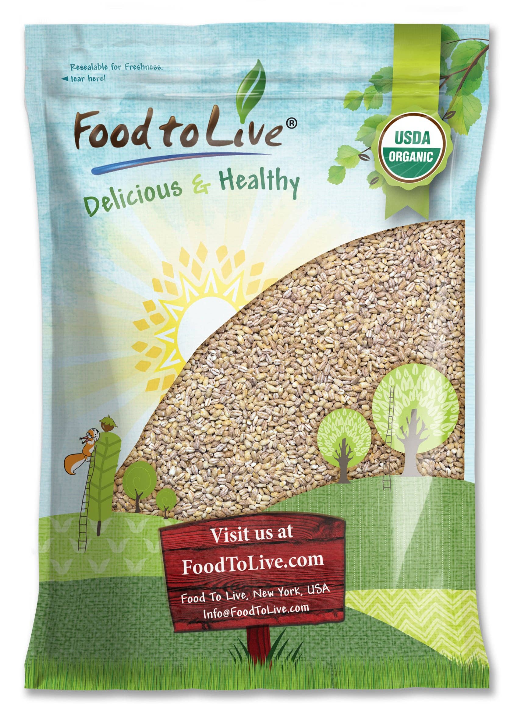 Food To Live - Wholesale Whole Grains - Organic Pearl Barley – Non-GMO, Polished, Kosher,Vegan,Bulk5