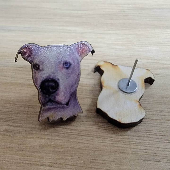 Wood Dog Breed Stud Earrings for wholesale by Morgan's Corner