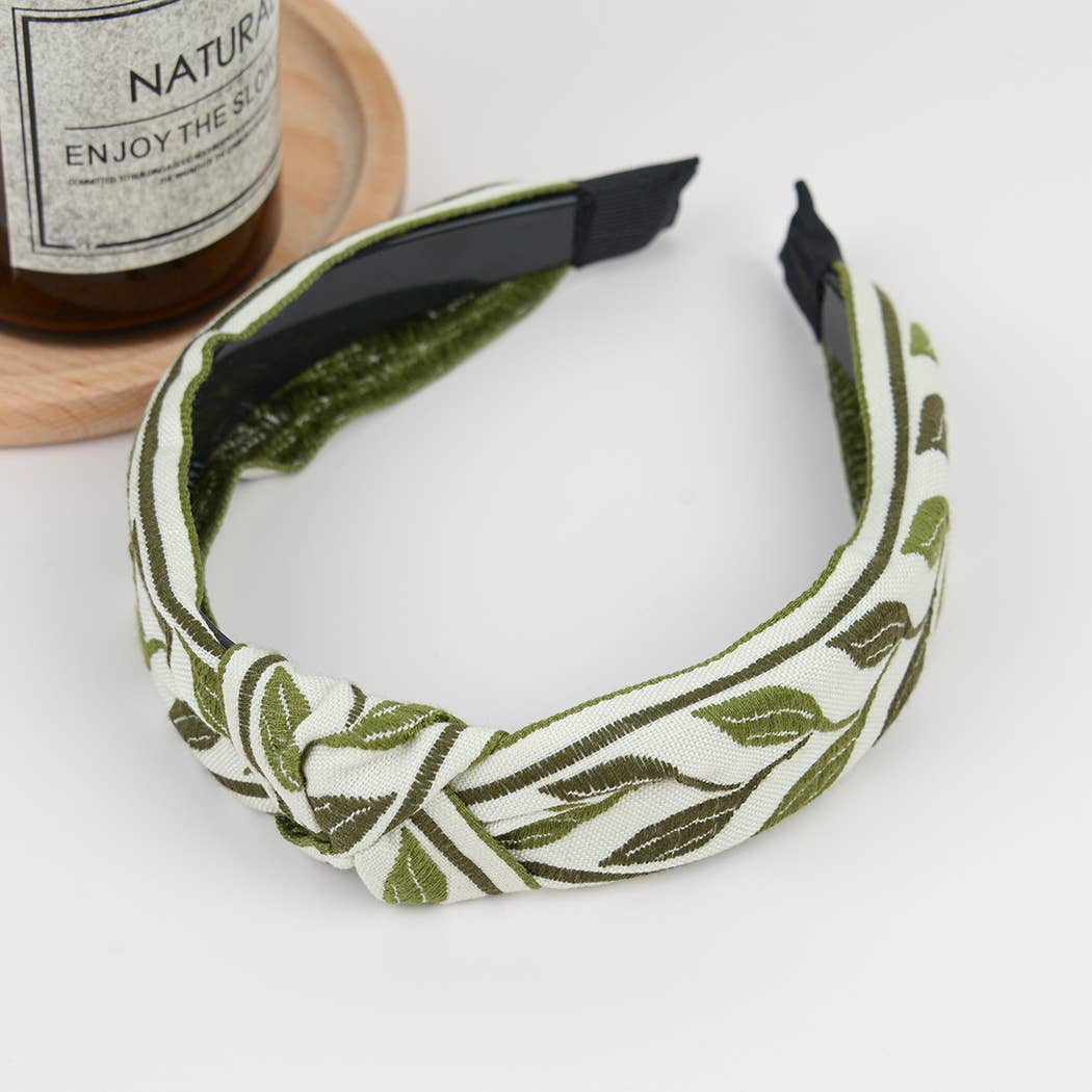 TheDivaSoap - Wholesale Fashion Headband - Women's - Boho Top Knot Embroidered Floral Headband6