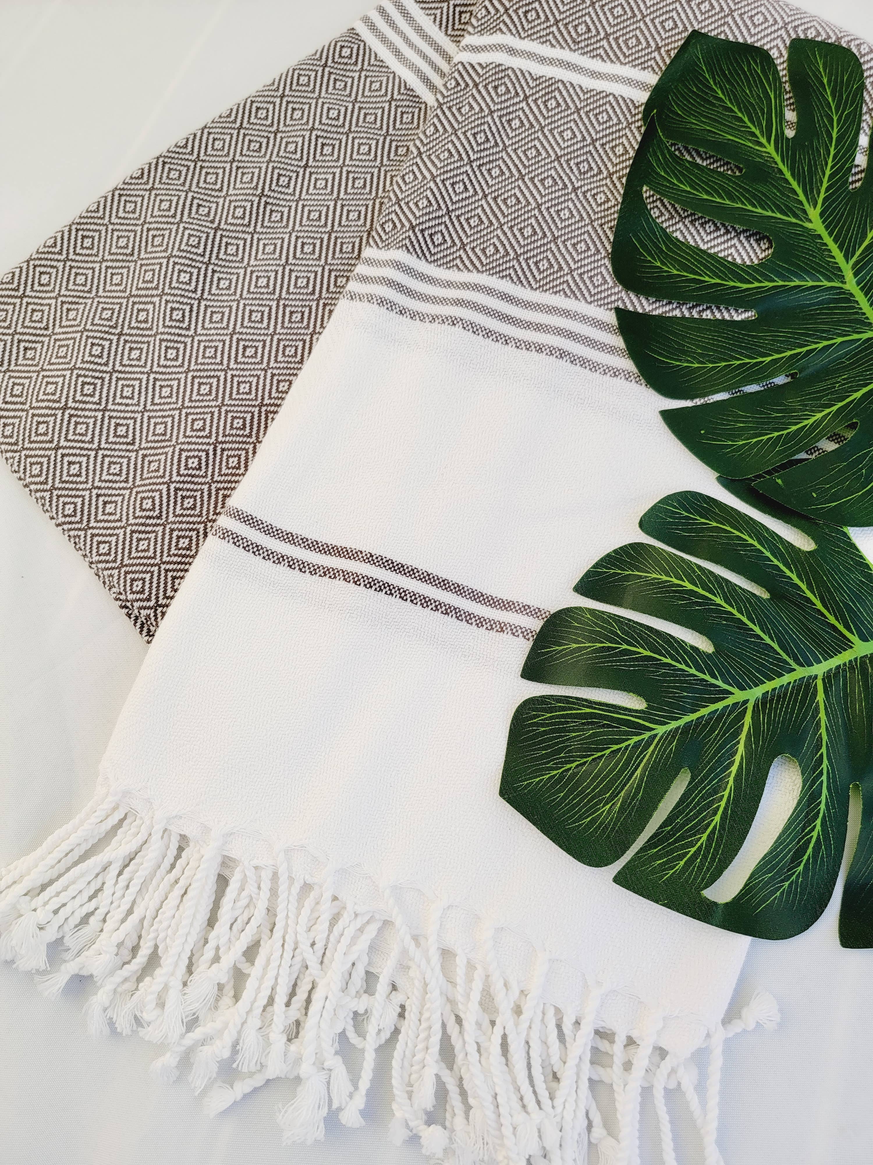 EBRU Home – Großhandel Badetuch – 10er-Set Strandtücher aus 100 % Baumwolle, gemischte Farben, Sandfrei – Diamantgewebe14