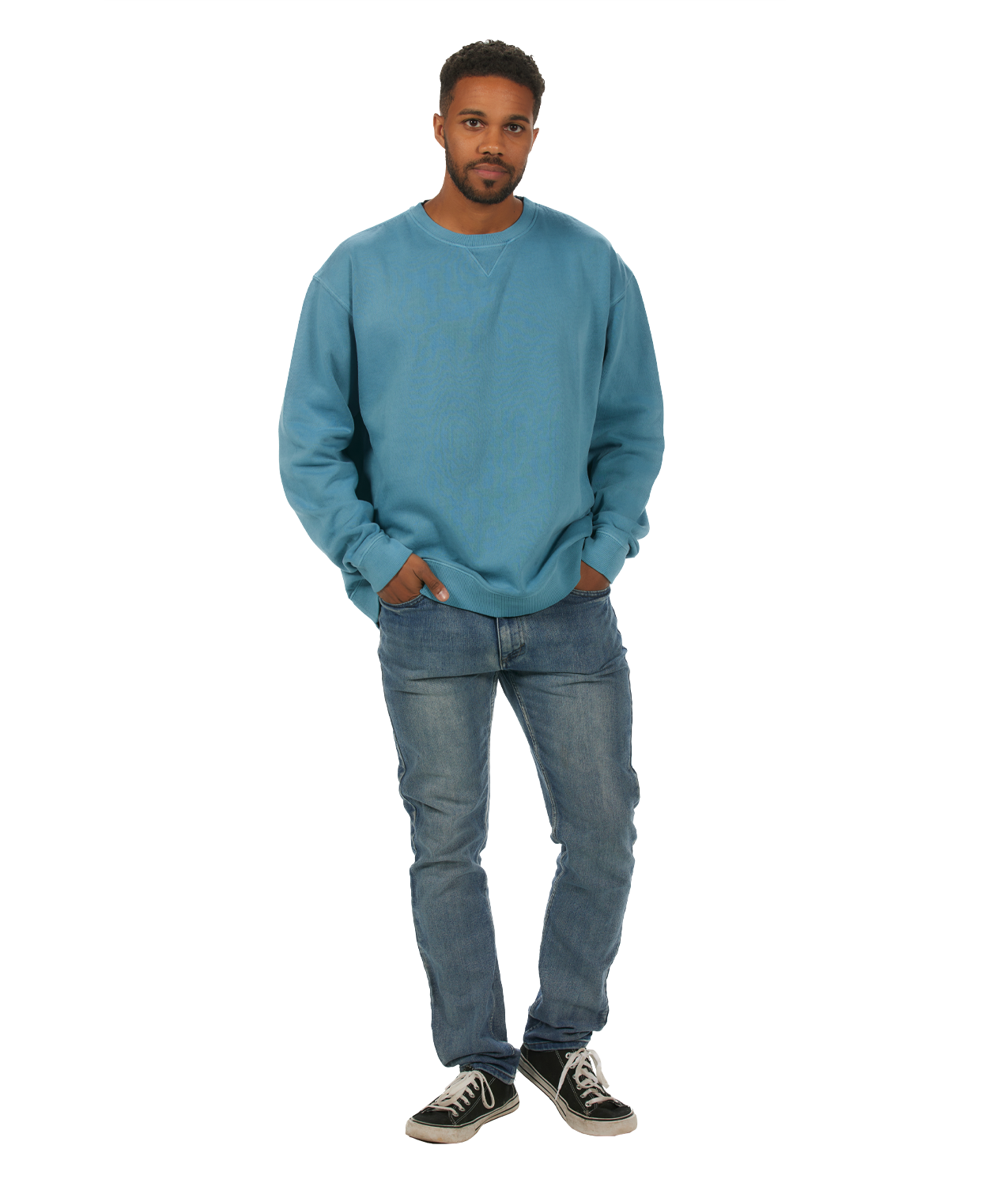 U.S. Apparel - Wholesale Sweatshirt - Women's - Unisex Garment Dyed Fleece Crew36