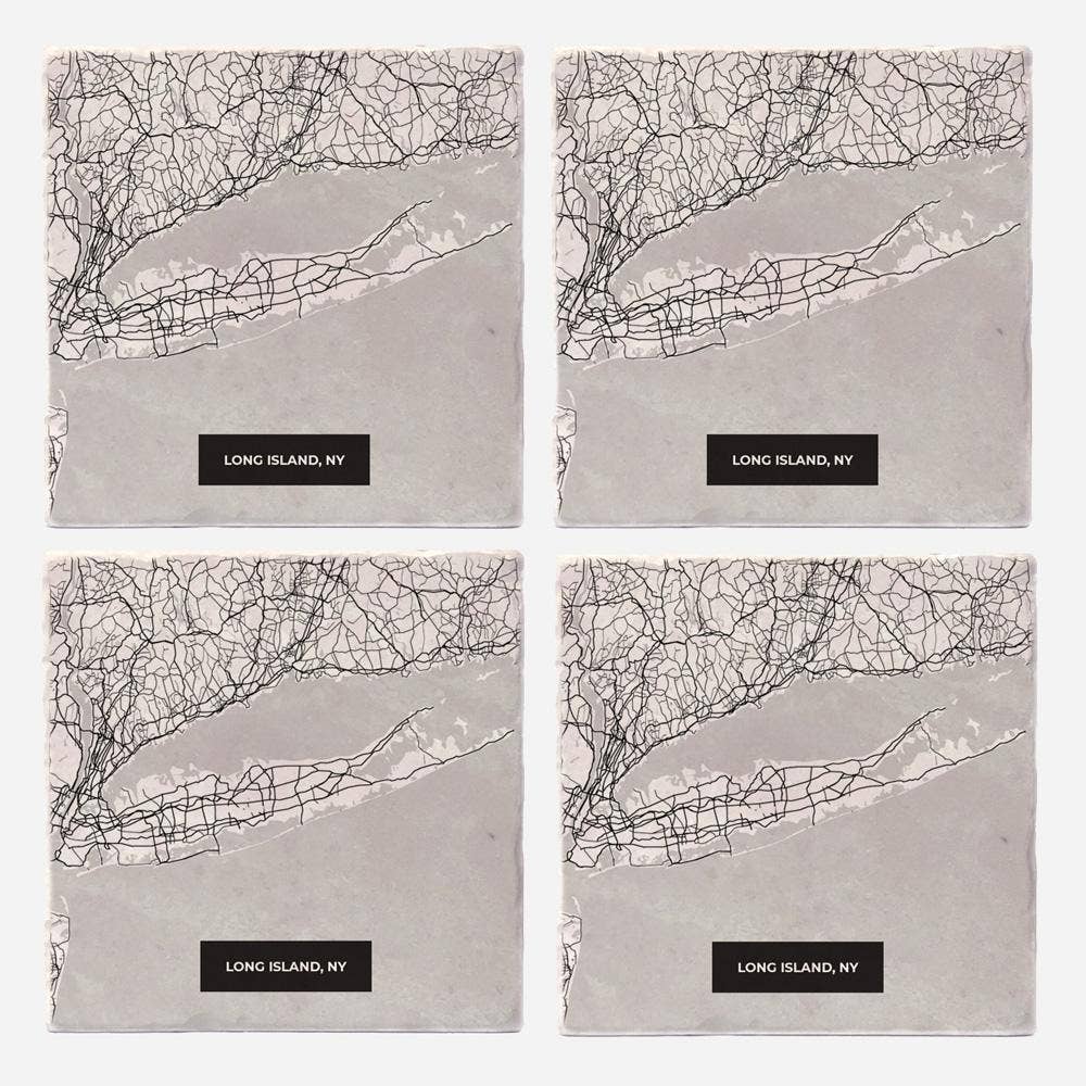 Versatile Coasters - Wholesale Coasters - Long Island Modern Map Coasters2