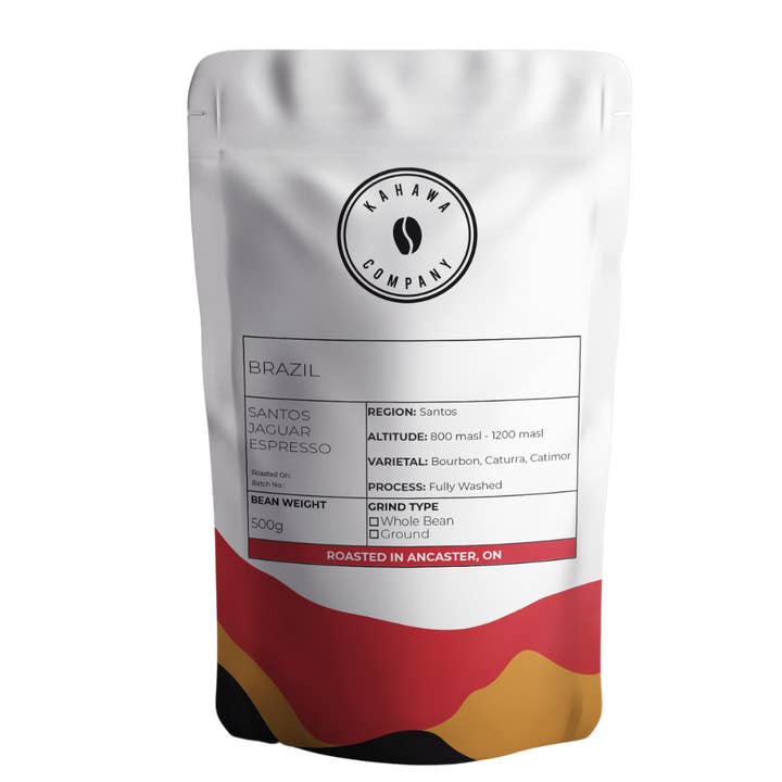Brazil Santos Jaguar Espresso 500g for wholesale by Kahawa Company
