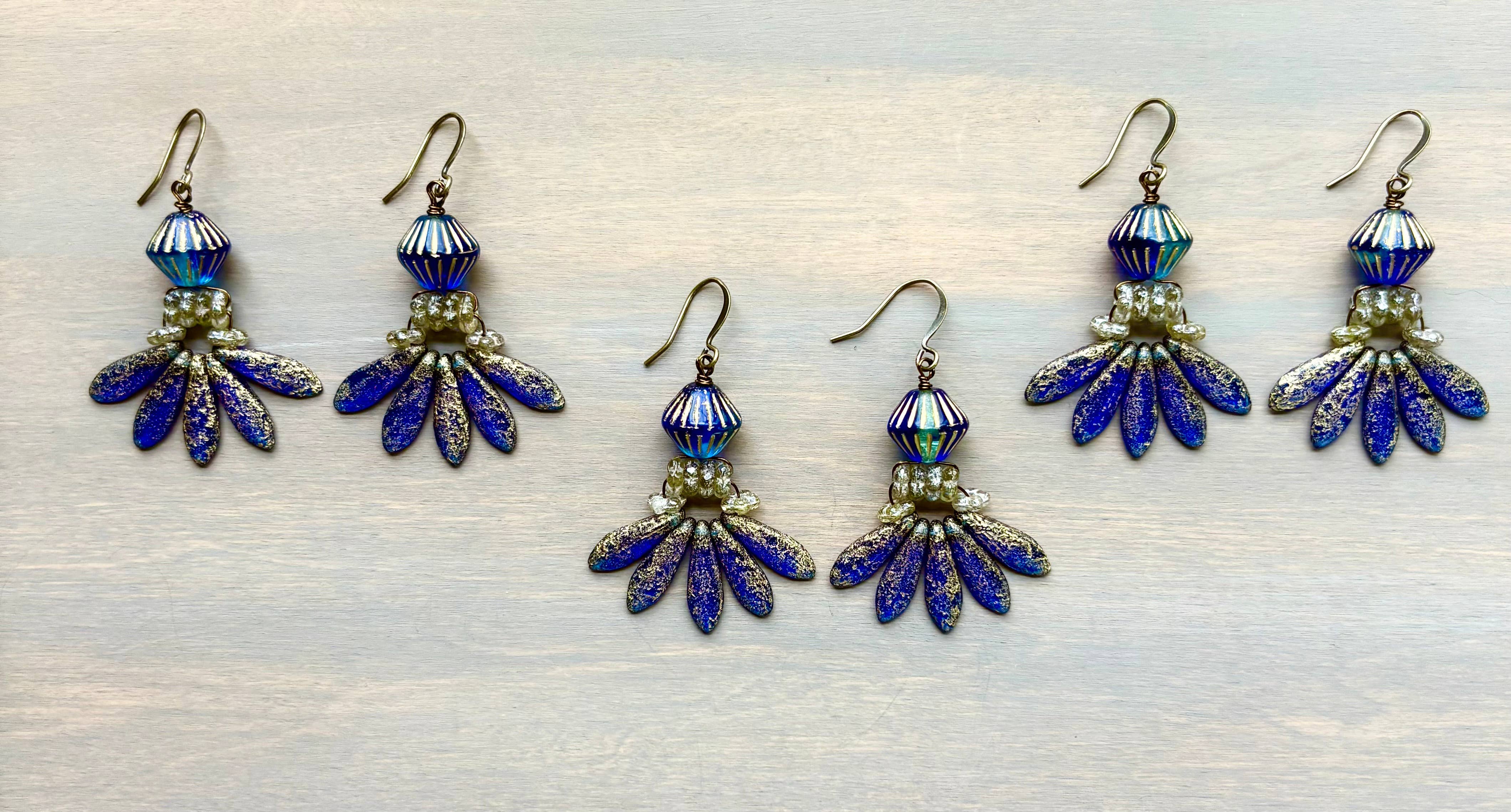 Twist Style - Wholesale Dangle Earrings - Denim Dagger Drop Earrings1