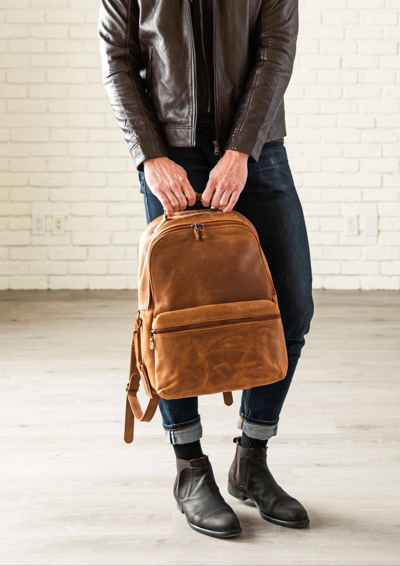 Hides - Wholesale Backpack - Unisex - Leather Backpack Rucksack4