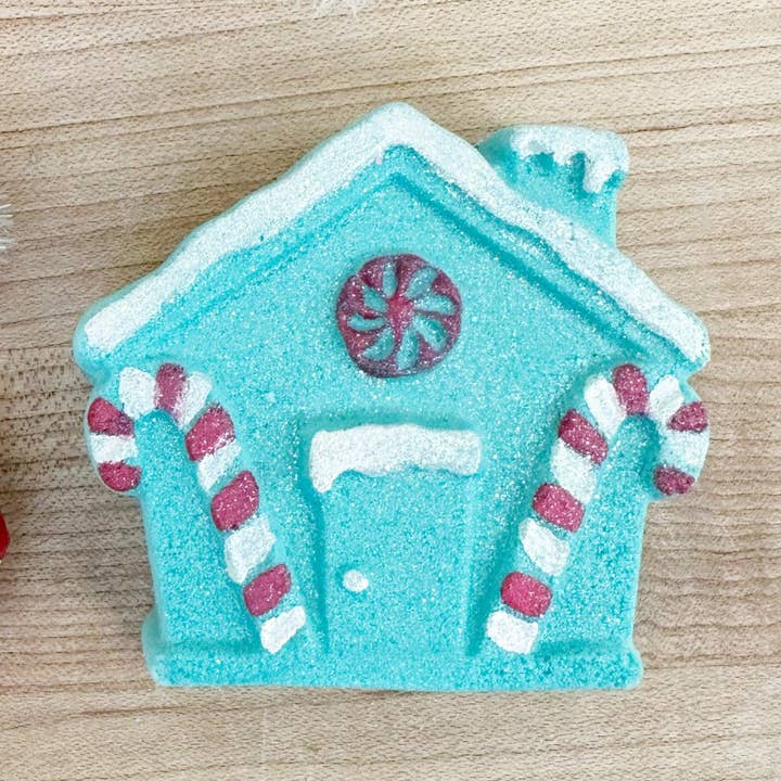 Gingerbread House PRIZE Bath Bomb for wholesale by Sweet Bath Co