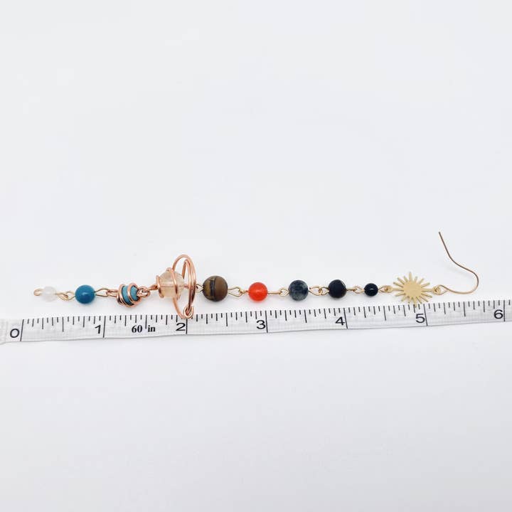 Mio Queena - Wholesale Dangle Earrings - Solar System Handmade Stone Beaded Dangle Earrings - CS2