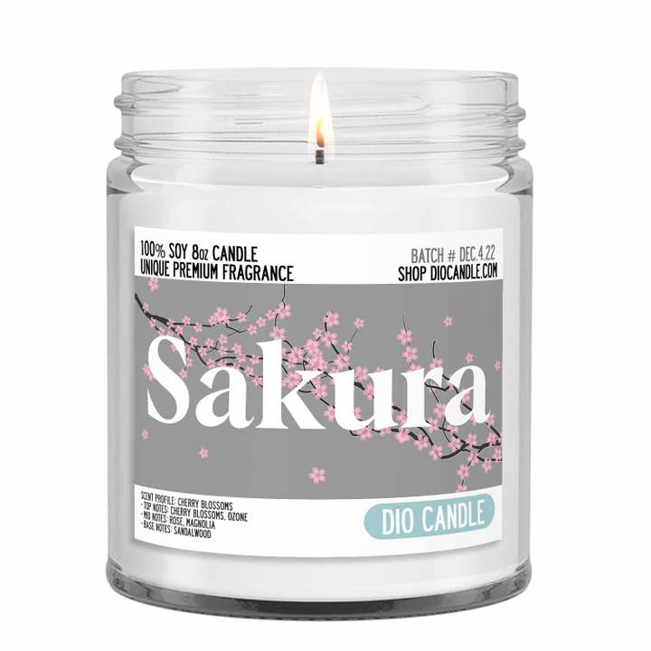 Vela Sakura por atacado de Dio Candle Company