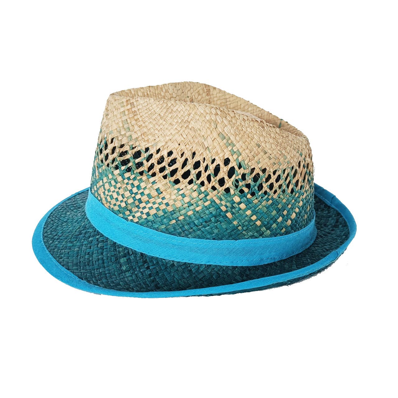 Le comptoir de la plage - Wholesale Straw Hat - Women's - Handcrafted hat from Madagascar Borsalino Bicolore6