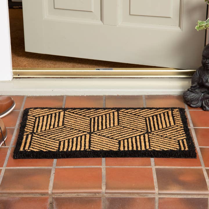 Pride of Place Astley impresso 40x60cm tapete de fibra de coco cúbico por atacado de Esselle Limited