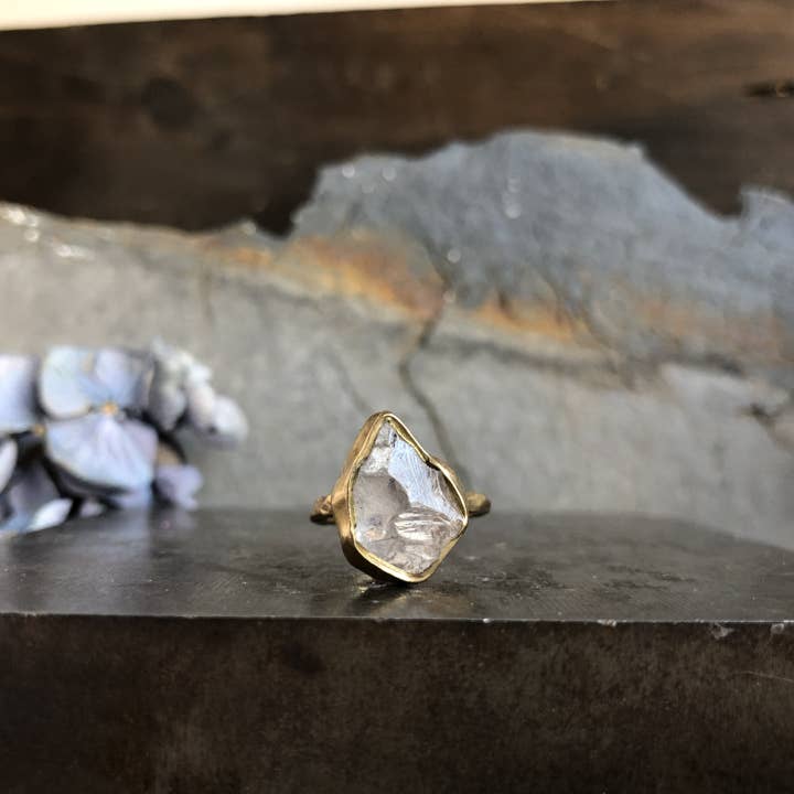 Guardian Ring - Rose Quartz for wholesale by Emilie Shapiro Jewelry
