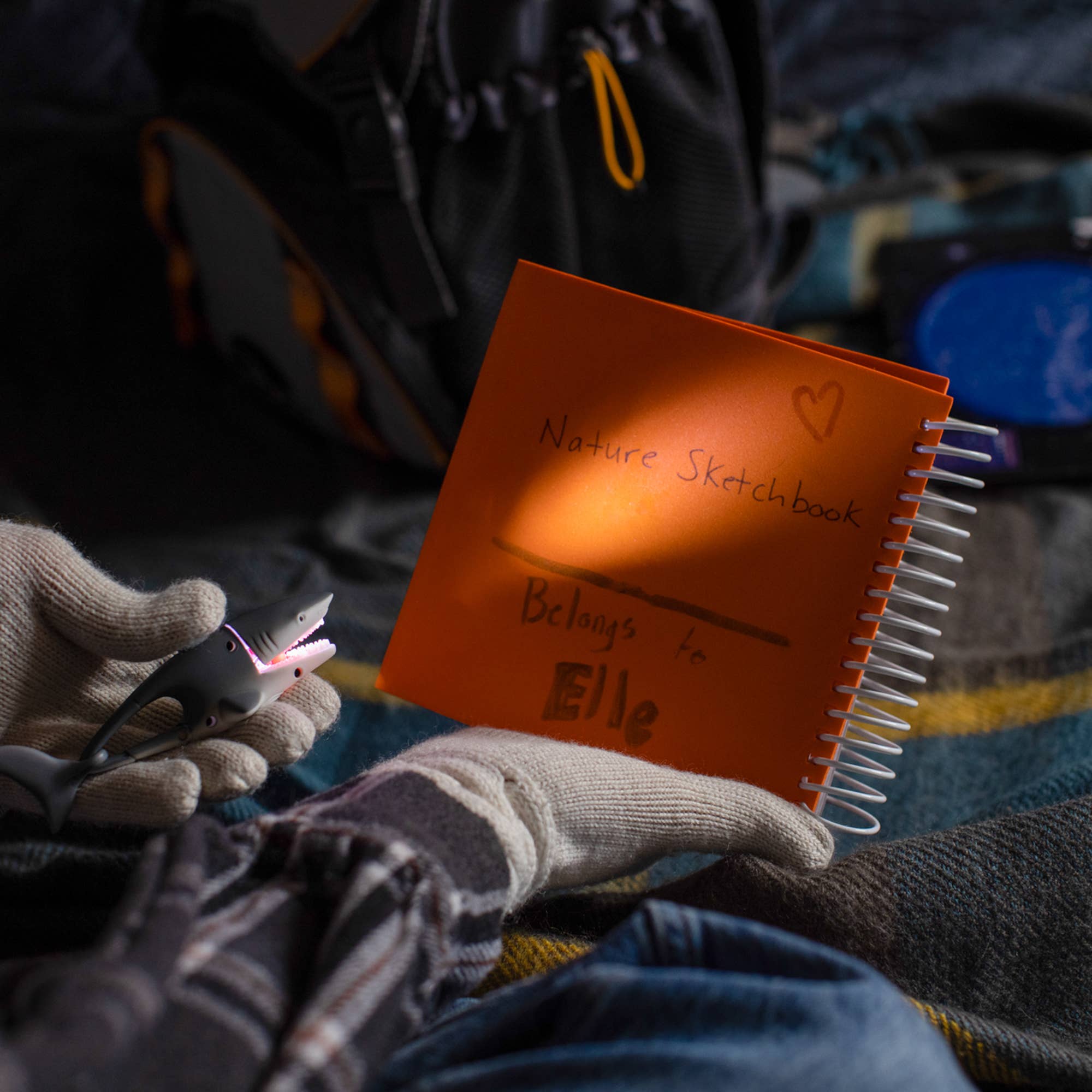 Big Discoveries / Sun Co. - Wholesale Light-Up Toy - Kids & Baby - LifeLight Animal Carabiner Flashlight - Shark5