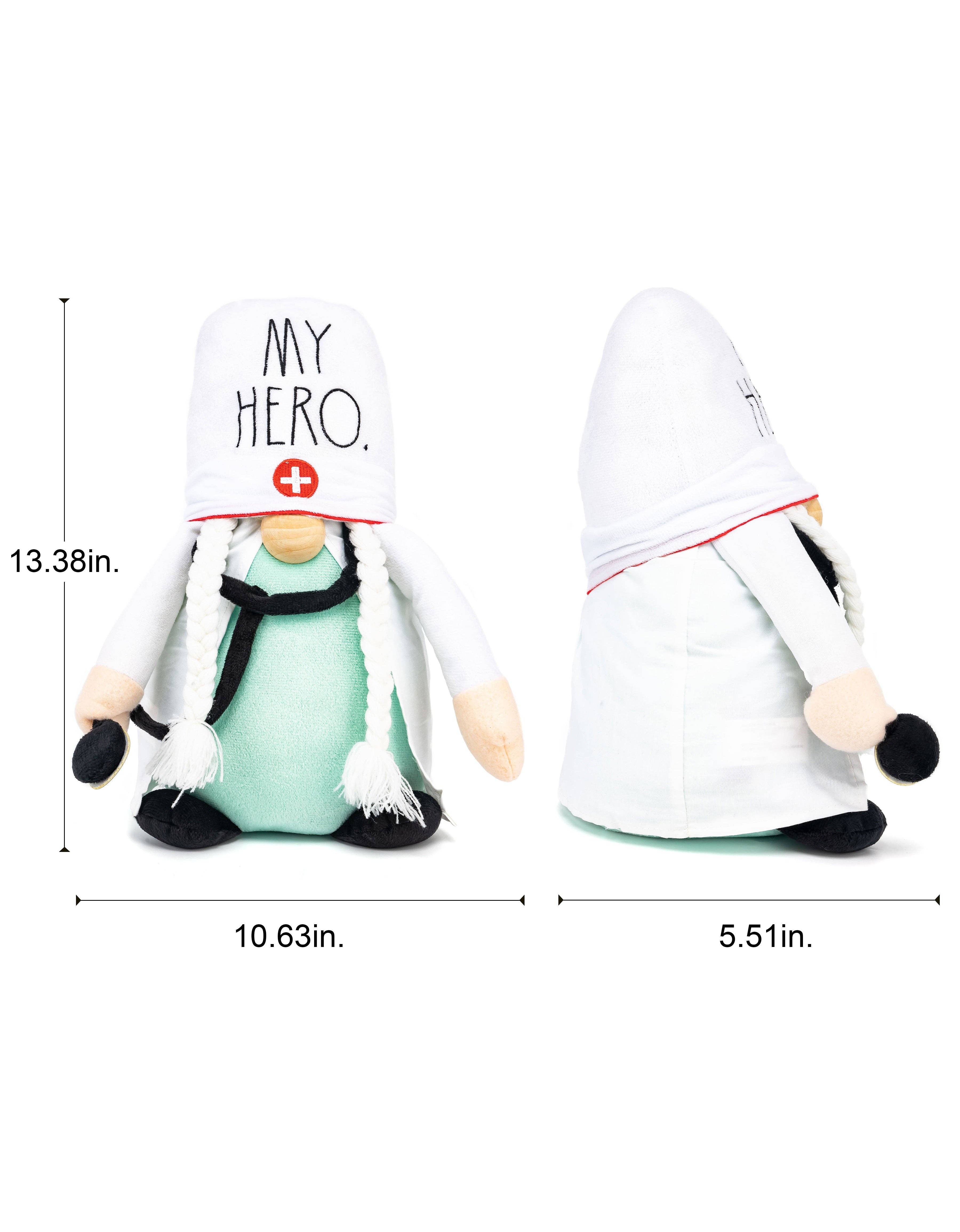 DesignStyles Home – Engroshandel Pyntefigur – Rae Dunn „My Hero“ kvindelig sygeplejerske Gnome til medicinsk indretning1